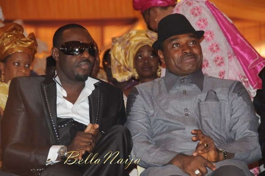 Nollywood actors Jim Iyke with Kenneth Okonkwo