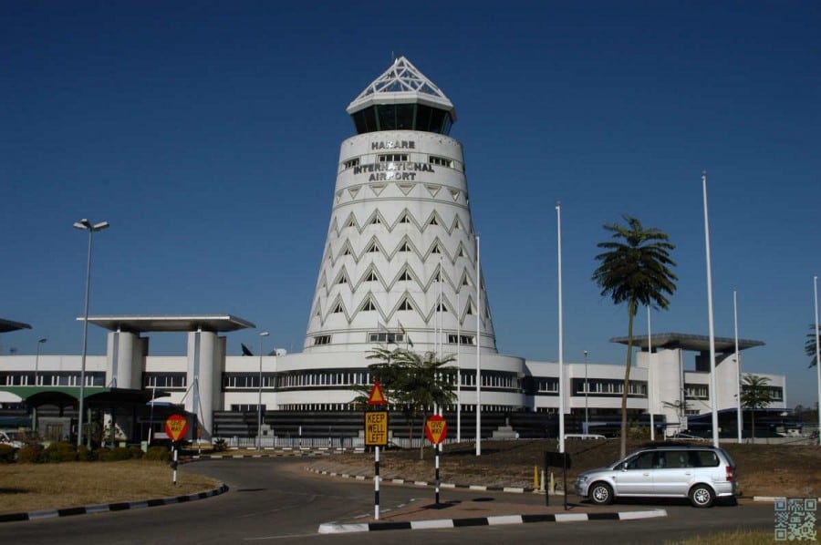 Harare International Airport, Zimbabwe.