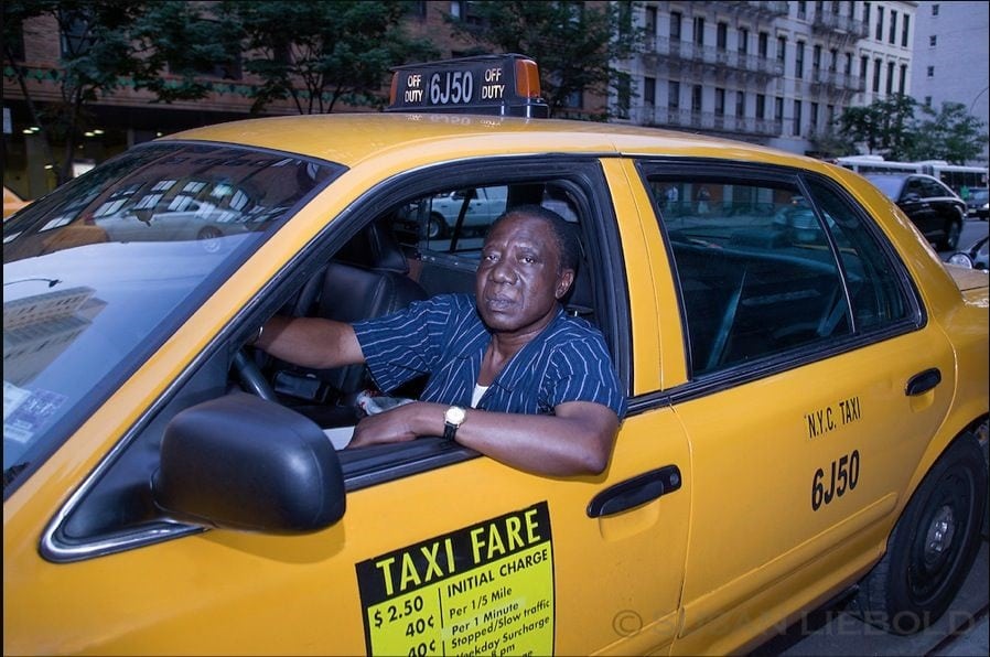 A Ghana taxi driver in New York |Photo credits: thisisafrica.me