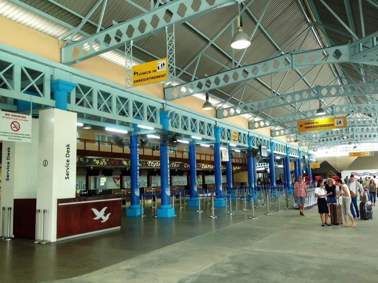 Seychelles International Airport, The check in at the Pointe Larue, Seychelles International Airport 