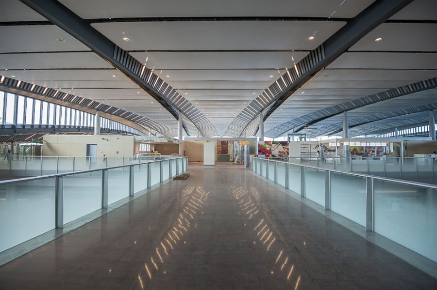 Mezzanine Leading To The Public Area Inside The Terminal At Sir Seewoosagur 