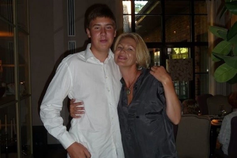 The Russian billionaire son yegor sosin and his mother Anatsasia Sosina