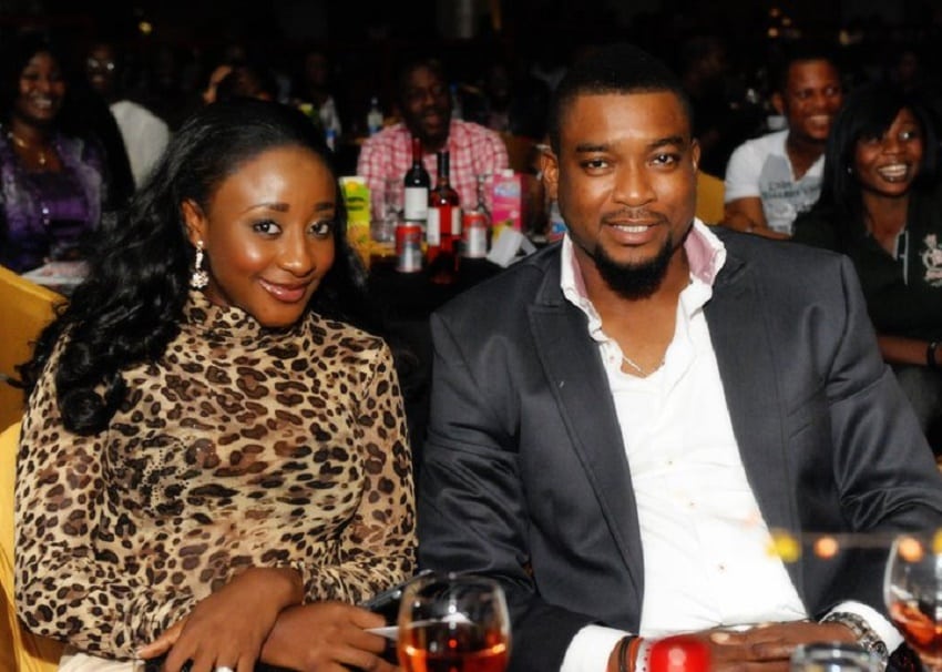 Nollywood actress Ini Edo & Chidi Mokeme at AY Show