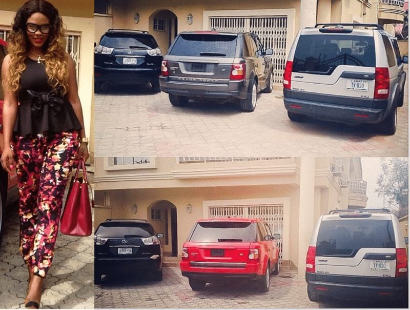 Daniella Okeke cars parked in her house