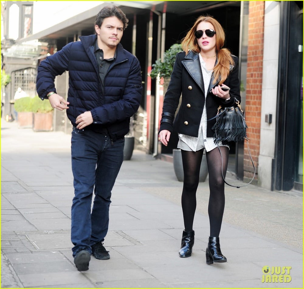 Lindsay Lohan and her boyfriend Egor Tarabasov