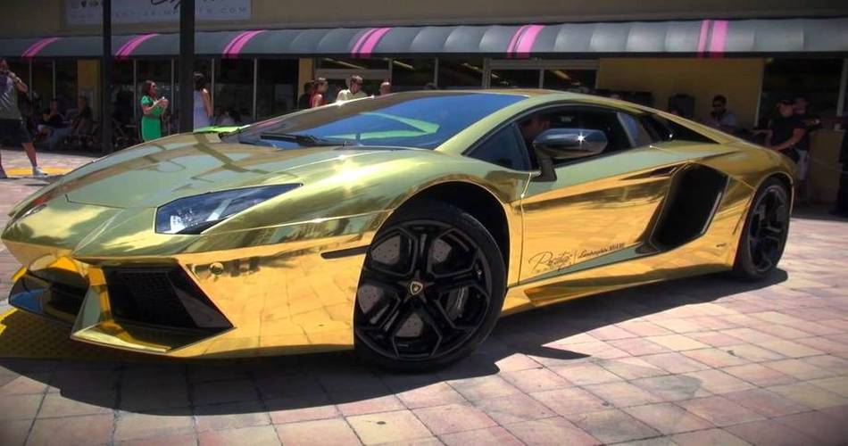 Gold Lamborghini