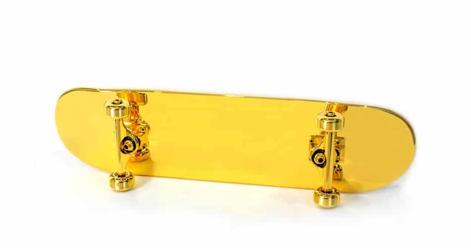 Gold Skateboard