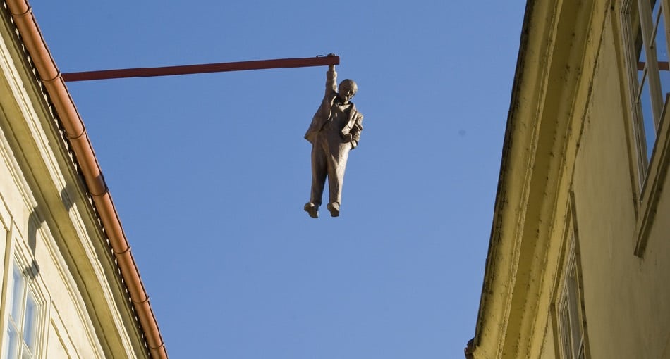 man hanging out