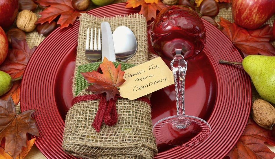 Beautiful thanksgiving table