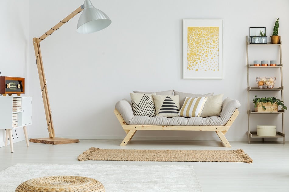 calm hygge living room