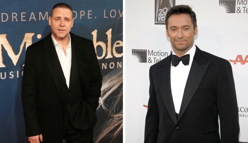 Russell Crowe and Hugh Jackman