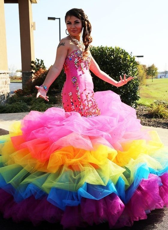 My big fat american gypsy wedding flower dress best sale